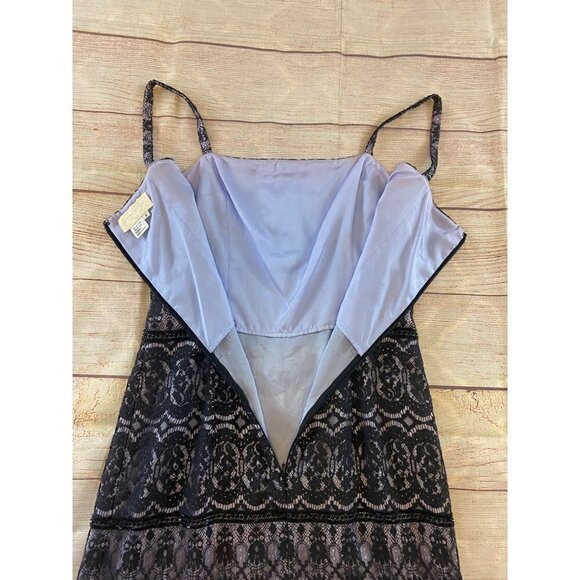 Cache Women's Black Beaded Embellished Cocktail Mini Dress - 8 - Picture 10 of 12